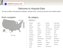Tablet Screenshot of hospital-data.com